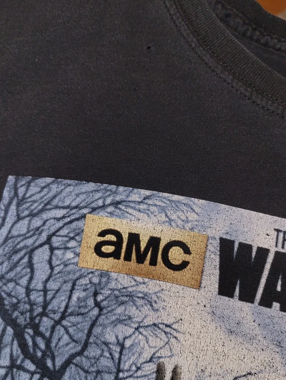 The Walking Dead Bundle: Two Black LARGE T-shirts Bundle. Grunge Skulls Zombies - Picture 7 of 8